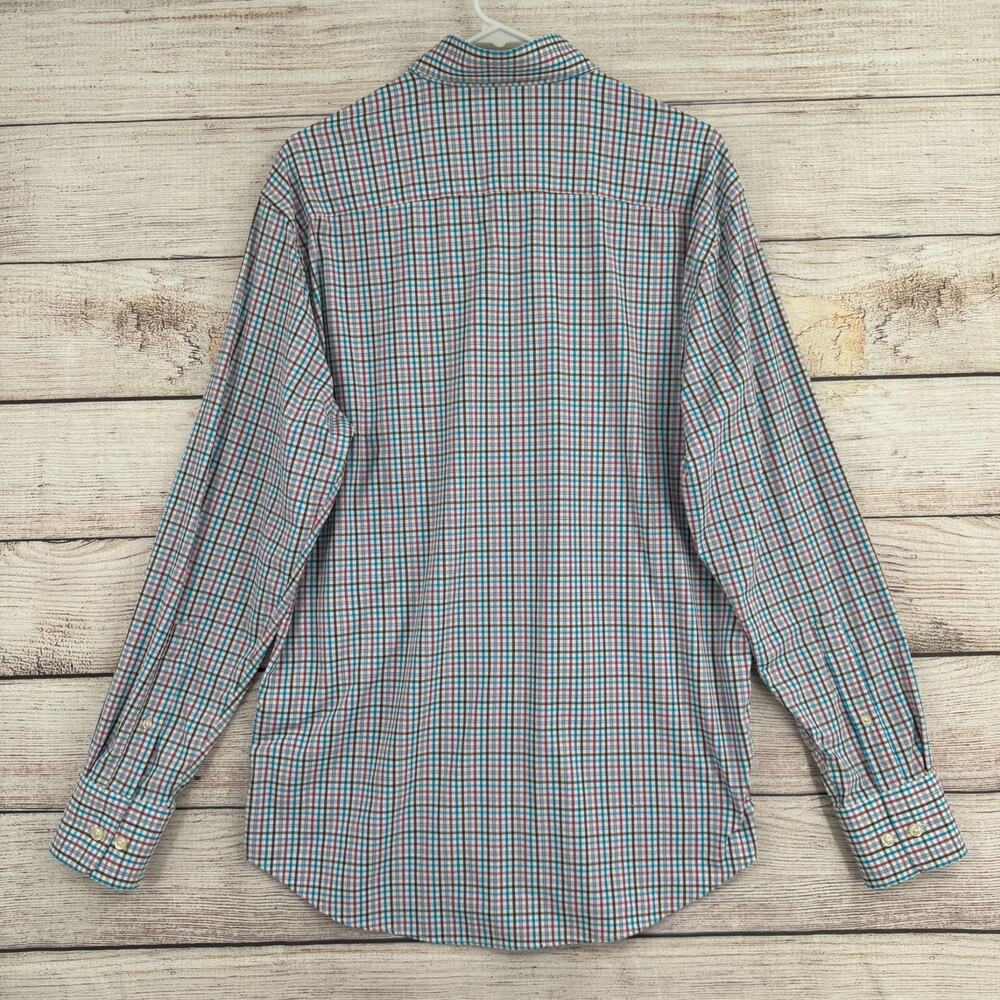 Peter Millar Post Performance Check Woven Dress‎ Shirt Men's M Multicolor - Picture 2 of 13